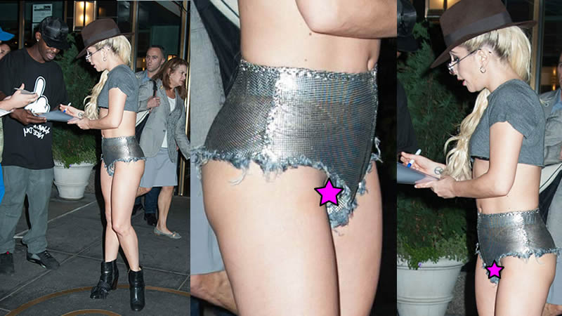 Lady Gaga Up Skirt 7