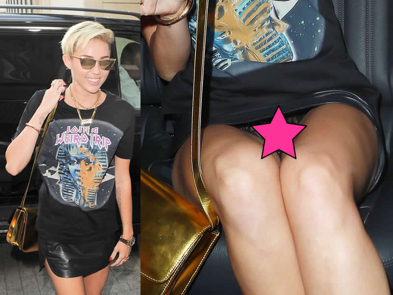 Up skirt miley cyrus ♥ Miley Cyrus Receives Backlash Over Ca