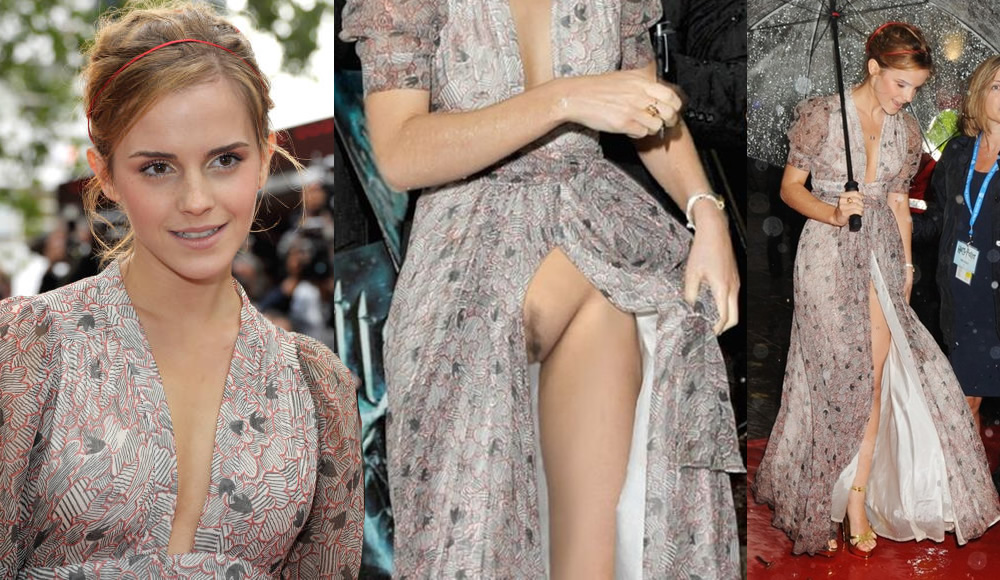 Emma Watson in No Panties Upskirt - Harry Potter And The Hal