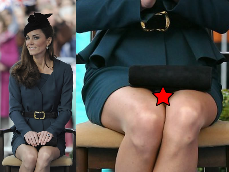 Kate Middleton Upskirt Panty Peek. 