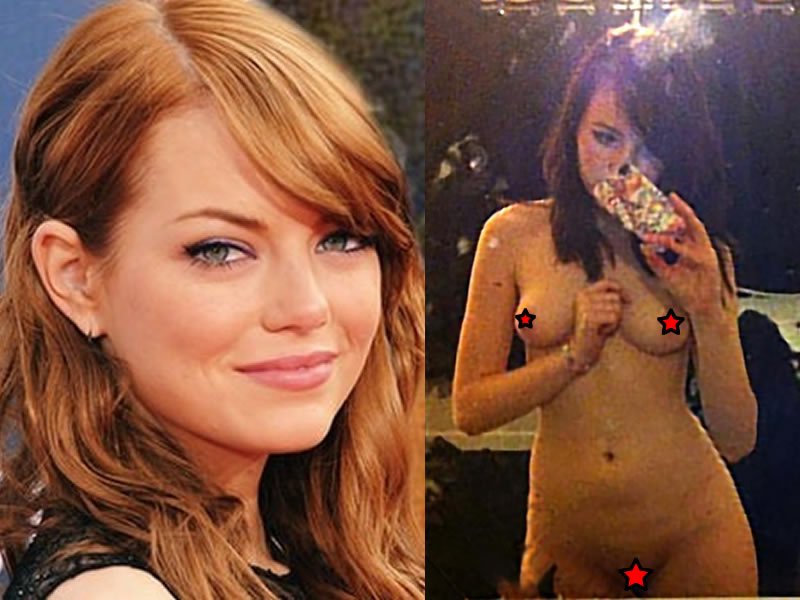 Emma Stone - Naked Leaked Nude Selfie. 