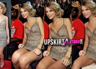 Taylor Swift was seen not wearing no panties under her miniskirt at the CMT Music Awards