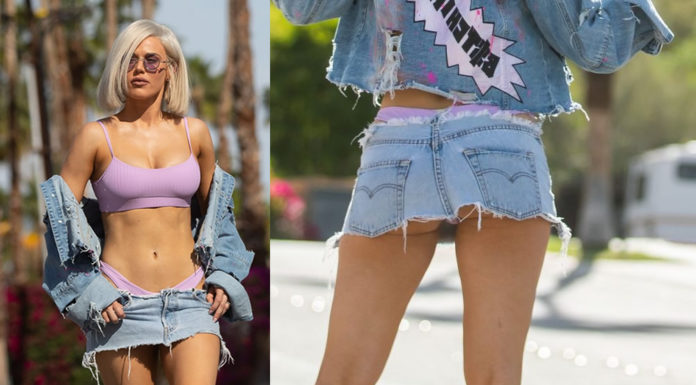 CJ Lana Perry upskirt ass on Coachella (April 2019)