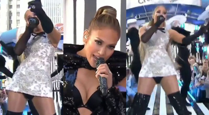 Jennifer Lopez upskirt – Today Show